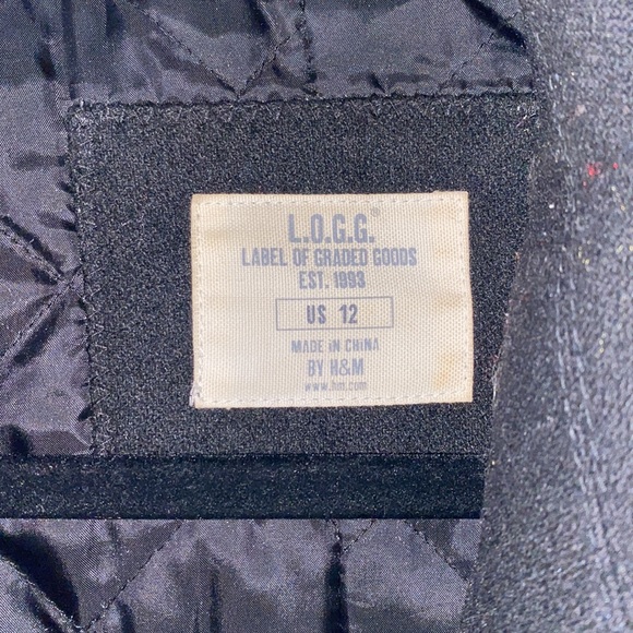 H&M Black Pea Coat - Picture 4 of 5